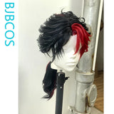 [Styled Wig]Frederick Kreiburg Cosplay Wig Game I dentity V Men Women Black And Red Long 56CM Hair For Halloween Party Wig