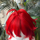 [Styled Wig]Argenti Cosplay Wig Game Honkai Star Rail HSR Women Men Red Long Curly Hair Role Play Props Halloween Party Wig