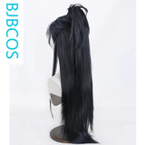 [Styled Wig]Hanfu ancient style men and women pointed cosplay wig against the cold water versatile high ponytail hairstyle