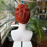 [Styled Wig]Kotone Shiomi Cosplay Wig Game Persona Portable P3P Women Red Brown Hair Heat Resistant Synthetic For Halloween