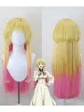 [Styled Wig]‌Aya Kojima Cosplay Wig Anime MarriageToxin Women Yellow Pink Long Hair Aya Kojima Cosplay Halloween  Free Wig