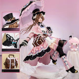 Arknights Clothes Endfield Eyjafjalla  Cosplay Sanrio Velvet Witch Full Set Halloween Uniform Carnival Party Play Role Clothes