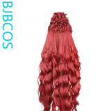 [Styled Wig]‌Naraka: Bladepoint‌ Red Peach Emperor's Lace Front Wig COS hairy girl style wig set