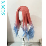 [Styled Wig]‌Mizi Cosplay Wig Anime Alien Stage Pink Gradient Blue Purple Long 76-80CM Synthetic Hair Halloween Heat Resistant