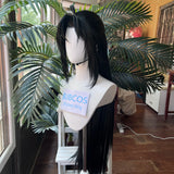 [Styled Wig]Wei Wuxian Grandmaster Of Demonic Cultivation 100CM Patch Front Wig Black Long Straight Ancient Customs Wig