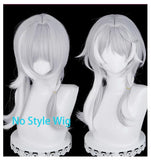 [Styled Wig]Honkai Star Rail Cifera Gray White Long Hair Halloween Carnival Party for Women Girls Carnival Props