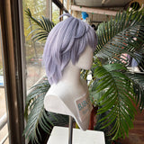 [Styled Wig]Takashi Mitsuya Cosplay Wig Game Anime Women Men Short Light Purple Synthetic Hair Role Play Halloween Party Wig