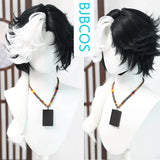 [Styled Wig]Joseph Desaulniers‌ Cosplay Patch Wig Game I Dentity V Women Man Short Black And White Curly Hair Halloween Party