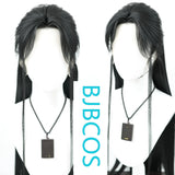 [Styled Wig]Vintage Hanfu Men's Clear and Cold Sensation Versatile COS Front Lace Three Pointed Wig Set