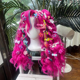 [Styled Wig]Pony Pinkie Pie Cosplay Wig PP Children'S Games Anime Party Cute Lovely Pink Wavy Curls Exquisite And Cute Gifts