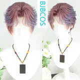 [Styled Wig]Universal Cosplay Lace Front Wig Anime Men Korean Teenage Versatile Style Slightly Curled And Fragmented Texture Wig