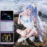 Robin Cosplay Costume Game Honkai Star Rail HSR Women Orange JK Dress Halloween Summer Fashion Anime One Shoulder Top Size S-L