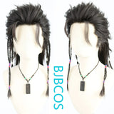 [Styled Wig]Front lace three-pointed ancient Hanfu exotic cosplay wig NPC universal youth hairpiece
