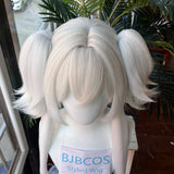 [Styled Wig]Versatile Cosplay Wig Anime Long White Ponytail Light Hair Cosplay Heat Resistant Synthetic Hair Halloween Party‌