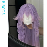[Styled Wig]Lily Cosplay Wig Game Wuthering Waves Women 90CM Mixed Purple Long Hair Halloween Heat Resistant Synthetic Wig