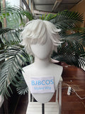 [Styled Wig]Agate Cosplay Wig Tongari Boushi Anime Fantasia Short White Hair Props Carnival Halloween Costume Accessories