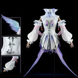 Ramiel Cosplay Costume Game Zenless Zone Zero Women White Dress ZZZ Ramiel Costume Halloween Christmas Costume Size S-XL