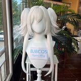 [Styled Wig]Versatile Cosplay Wig Anime Long White Ponytail Light Hair Cosplay Heat Resistant Synthetic Hair Halloween Party‌