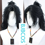 [Styled Wig]WHERE WINDS MEET young master Wolf Tail Lace Front Wig COS Hairy Girl Style Wig Set