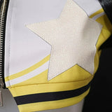 AElegg Boom And Shock Anime Game Cosplay Costume White Sleeves Short Coat Tops Skirt  Adult Woman Sexy Carnival Spot Goods