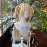 [Styled Wig]Fuwawa Cosplay Wig Anime VTuber Women Light Golden Long Hair For Heat Resistant Synthetic Halloween Party Wigs