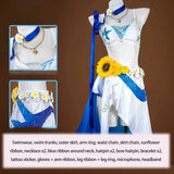 Robin Cosplay Costume Game Honkai Star Rail HSR Women White Swimsuit Outfit Prop Full Set Halloween Theme Party Singer Style