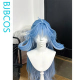 [Styled Wig]‌‌Qingxiao Cosplay Wig Game Wuthering Waves Women Long 110CM Mixed Blue Hair Anime Game Role Play Wig For Halloween