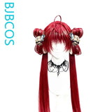 [Styled Wig]‌‌Suoming Cosplay Wig Game Wuthering Waves Woman Long 90CM Red Twin Tail Heat Resistant Fiber Hair Halloween Party
