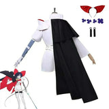 【In Stock】Sapphire Cosplay Costume Anime The Ribbon Hero Women White And Black Uniform full Set Sapphire Princess Clothes