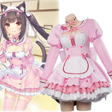 Nekopara Chocola Vanilla Cute Soft Girl Lolita Dress Cosplay Costume Full Set Women Anime Halloween Comic Carnival Outfit Suit