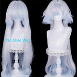 [Styled] WUWA Mornye Cosplay Wig 85cm Long Silver Blue Wig Anime Heat Resistant Synthetic Wigs for Halloween Carnival Party