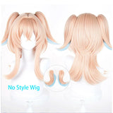 [Styled Wig]Linnea‌‌ Cosplay Wig Game Genshin Impact For Women 50CM Mixed Pink Color Hair Anime Heat Resistant Synthetic Wigs