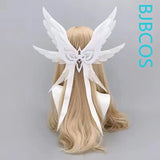 Columbina Hyposelenia Cosplay Costume Game Genshin Impact White Wings Pearl Cotton For Halloween Carnival Fancy Party Decoration