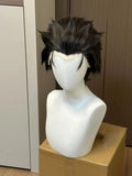 [Styled Wig]Subaruu Wig Cosplay Anime Men Black Hair Subaruu Cosplay Fully Teased Top High Heat Halloween Resistant Wig