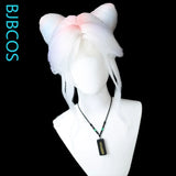 [Styled Wig]Eternal Tribulation, Unfinished Jade, Linglong Warm Cat Head,Lace Front Wig Spray Color COS Shaped Wig