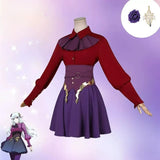 【In Stock】Ishtar Cosplay Costume Anime Fate/strange Fake Women Red And Purple Dress Carnival Halloween Party Role Play Suits