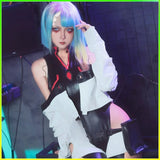 Lucy Cyberpunk Cosplay Anime Cyberpunk: Edgerunners Lucy Cosplay Costume Sexy Role Play Lucy Uniform Halloween for Women