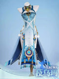 Lauma Game Cosplay Costume Genshin Impact Uniform Shoes Headwear Earrings Frostmoon Scions Halloween Party Outfit Women Girls