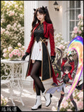Rin Tohsaka Anime Game Costumes Honkai: Star Rail Fate Collab Red Cosplay Costume Full Set Uniform Role Play Halloween Party