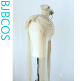[Styled Wig]Ashes of the Kingdom‌ Lace Front Wig Light Gold COS Zhang Zhongjing Wig Set, Ancient Style