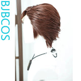 [Styled Wig]Front lace teenage style COS daily texture short hair red brown styling wig