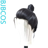 [Styled Wig]Ancient costume wig, Wang Ye COS long hairstyle, paired with Hanfu Lace Front Wig three pointed lace hair cover