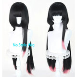 [Styled Wig]Chisa Cosplay Wig Game Wuthering Waves Women 85CM Black Long Hair Swimsuit Halloween Heat Resistant Synthetic Wig