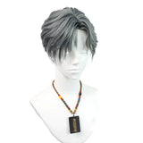 [Styled Wig]Small lace boy haze blue daily COS short hair micro spray fluffy