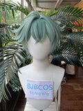 [Styled Wig] Lohen Cosplay Wig Genshin Impact  Men Short 35cm Green Hair Knights of Favonius Cosplay Halloween Wig