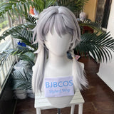 [Styled Wig]Honkai Star Rail Cifera Gray White Long Hair Halloween Carnival Party for Women Girls Carnival Props
