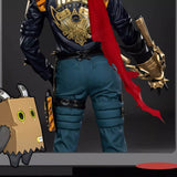 Game Zenless Zone Zero Cosplay Lighter Cosplay Full Suit Pu Leather Coat Lighter Black Suit Men Hallowen Roleplay Suit