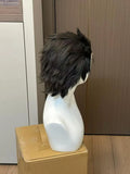 [Styled Wig]Subaruu Wig Cosplay Anime Men Black Hair Subaruu Cosplay Fully Teased Top High Heat Halloween Resistant Wig