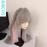 [Styled Wig]‌Judyy Hoppss Wig Movie Women Long Grey Twintails Braided Hair Rabbit Judyy Hoppss Cosplay Free Cap Wig