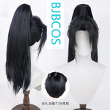 [Styled Wig]Beauty's pointed ancient style Hanfu round neck robe, young man's tall ponytail, cosplay wig